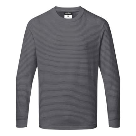 PORTWEST AS22ZORL - T-shirt manches longues antistatique ESD, Gris Zoom