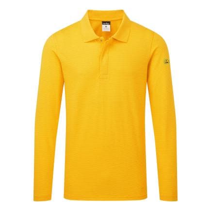 PORTWEST AS23YE3XL - Polo manches longues ESD, Jaune foncé
