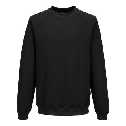 PORTWEST AS24BKRXXXL - sweat shirt anti statique ESD, Noir