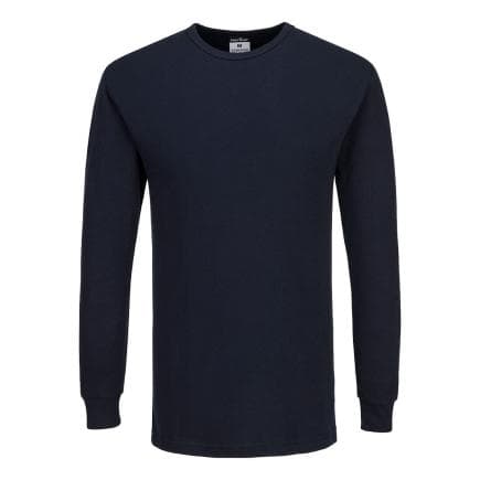 PORTWEST B123NVRM - T-shirt Thermique Manches Longues, Marine Blu