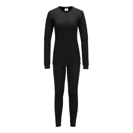 PORTWEST B128BKRL - Ensemble de couches thermiques pour femmes, noir