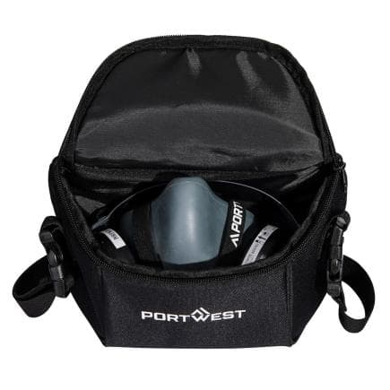 PORTWEST B940BKR - Sac de rangement demi-masque, noir