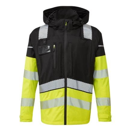 PORTWEST BX323YBRL - Veste de pluie Ultimate haute-visibilité 3 en 1, Jaune/Noir