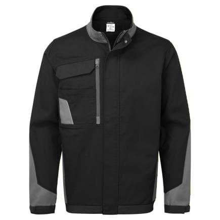 PORTWEST CD110BYR4XL - Veste de travail en coton bicolore WX1, noir/gris