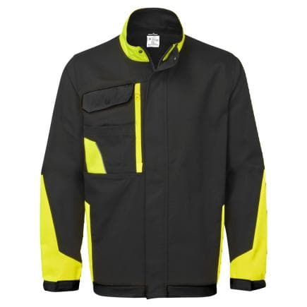 PORTWEST CD110KYRS - Veste de travail en coton bicolore WX1, noir/jaune