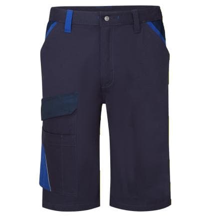 PORTWEST CD114NRR28 - Bermuda coton bicolore WX1, Marine Blu/Royal