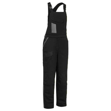 PORTWEST CD117BYRXL - Cotte à bretelles matelassée coton WX1, Noir/Gris