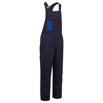 PORTWEST CD117NRRM - Cotte à bretelles matelassée coton WX1, Marine Blu/Royal