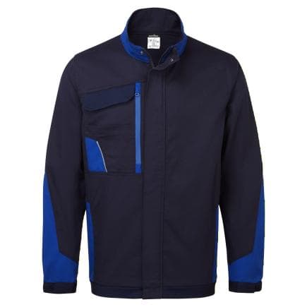 PORTWEST CD118NRRXXL - Veste de travail matelassée coton bicolore WX1, Marine Blu/Royal
