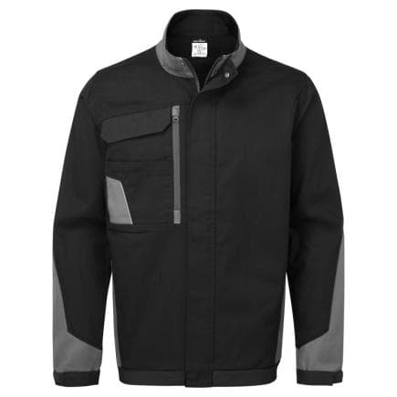PORTWEST CD130BYRS - Veste de travail coton léger WX1, Noir/Gris