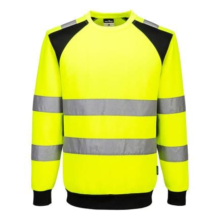 PORTWEST CD805YBRS - Sweat HV éco-conçu WX2, Jaune/Noir