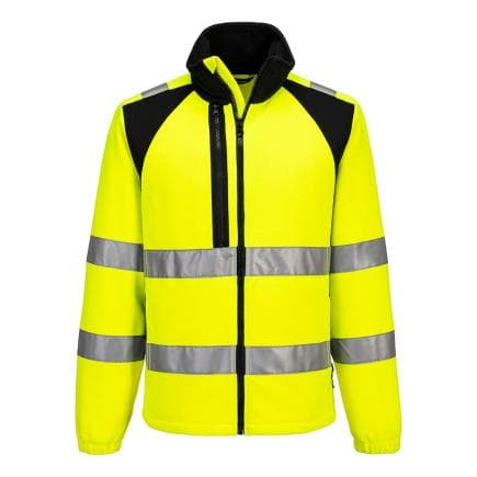 PORTWEST CD807YBRM - Polaire zippé HV éco-conçu WX2, Jaune/Noir