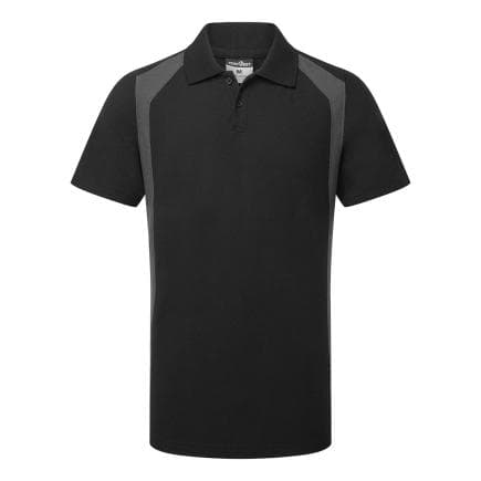PORTWEST CD812BYRXL - Polo WX2 manches courtes, Noir/Gris