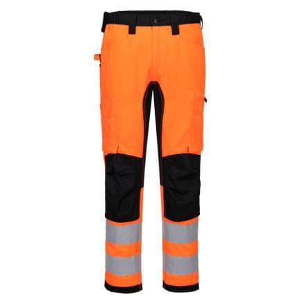 PORTWEST CD848OBR34 - Pantalon de travail éco-conçu WX2 stretch, Orange/Noir