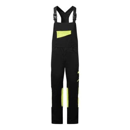 PORTWEST CD850KYRXL - Cotte à bretelles stretch WX2, Noir/jaune