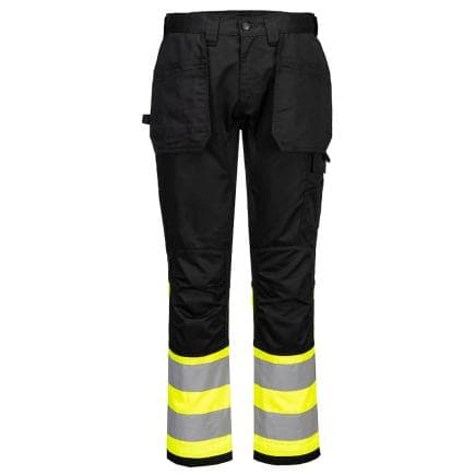 PORTWEST CD858YBR34 - Pantalon WX2 Eco Hi-Vis Holster Classe 1, Jaune/Noir