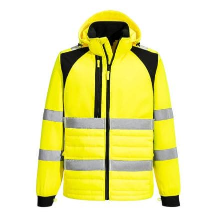 PORTWEST CD863YBRL - Veste hybrid baffle WX2 Eco-conçu HV, Jaune/Noir