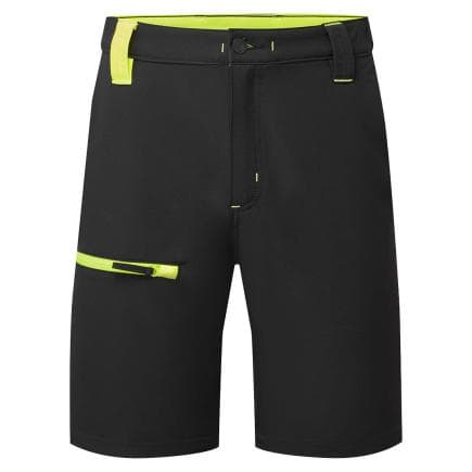 PORTWEST CD882BKY28 - Bermuda WX2 eco-conçu stretch, Noir/jaune