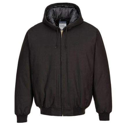 PORTWEST DC801BKRXL - Veste à capuche avec doublure en duvet de canard, Noir
