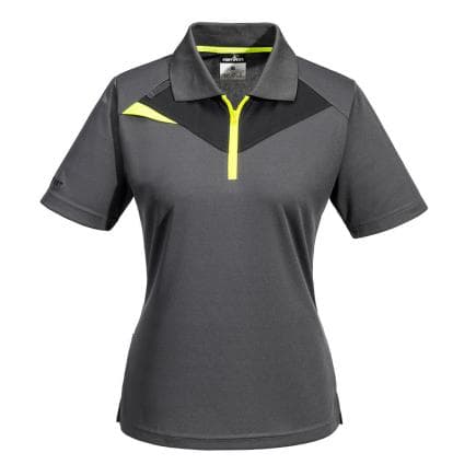 PORTWEST DX409MGRM - Polo Femme manches courtes DX4, Gris Métal