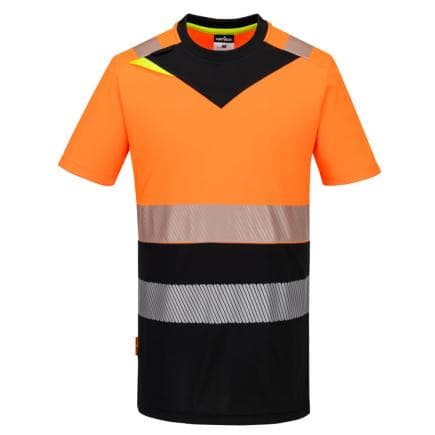 PORTWEST DX434OBRL - T-shirt DX4 HV classe 1, Orange/Noir