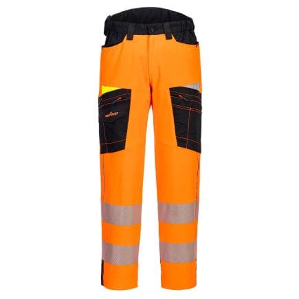 PORTWEST DX453OBR34 - Pantalon de travail stretch DX4 HV, Orange/Noir