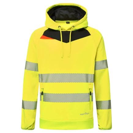 PORTWEST DX483YBRL - Sweat à capuche DX4 Hi-Vis, Jaune/Noir