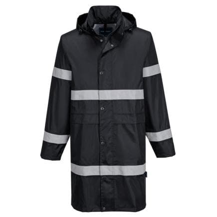 PORTWEST F437BKRL - Veste de pluie Iona 100cm, Noir