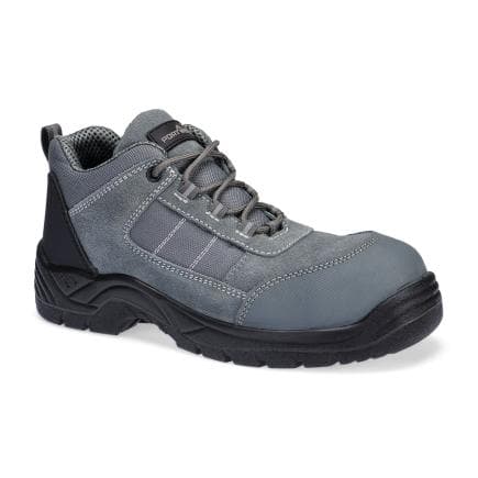 PORTWEST FC24MGR44 - Chaussures Basses Composite Textile Suede S1 SR FO, Gris Métal