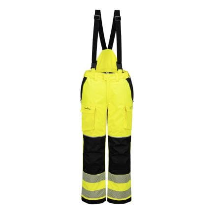 PORTWEST FR426YBRL - Pantalon d'hiver + pluie PW3 Modaflame HV, Jaune/Noir