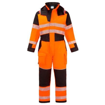 PORTWEST FR516OBRL - Combinaison d'hiver HV Modaflame PW3, Orange/Noir
