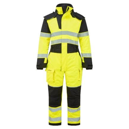 PORTWEST FR516YBRL - Combinaison d'hiver HV Modaflame PW3, Jaune/Noir