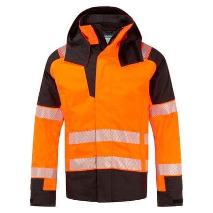 PORTWEST FR606OBRM - Parka Modaflame FR PW3 HV, Orange/Noir