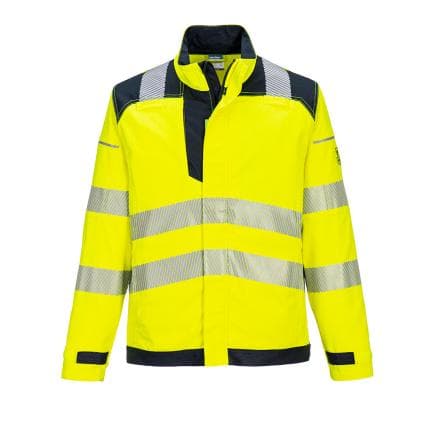 PORTWEST FR714YNRL - Veste de travail Modaflame PW3 HV, Jaune/Marine Blu