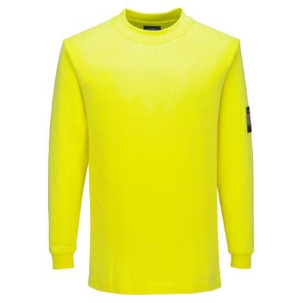 PORTWEST FR806YERL - Tee shirt ML Modaflame FR, Jaune