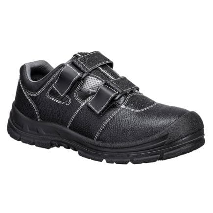 PORTWEST FS70BGY45 - Chaussure composite S1 ESD SR FO, Noir/Gris