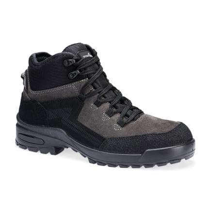 PORTWEST FT72BGY43 - Bottines en daim suédé acier S3L CI FO SR, Noir/Gris