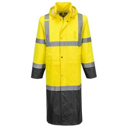 PORTWEST H446YBRL - Imperméable contrastant haute visibilité 122 cm, jaune/noir