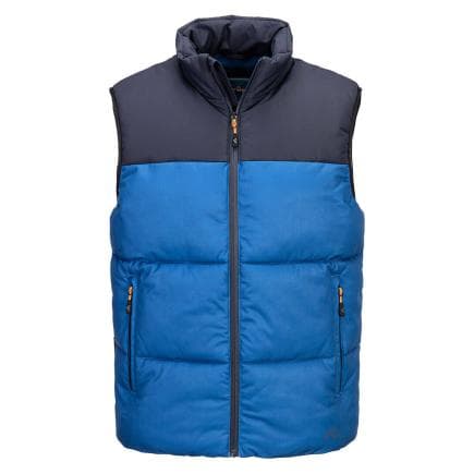 PORTWEST KX305QDRL - Bodywarmer matelassé KX3, Quartz / Marine Blu foncé