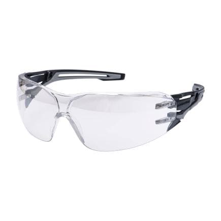 PORTWEST PR01MIR - Lunettes de sécurité enveloppantes en anthracite, miroir (intérieur/extérieur)