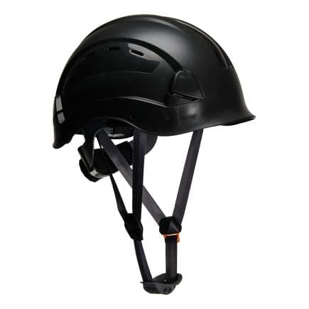 PORTWEST PS63BKR - Casque Travaux en hauteur Endurance ventilé, Noir