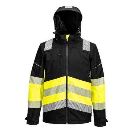 PORTWEST PW368YBRM - Veste de pluie Extreme PW3 HV classe 1, Jaune/Noir