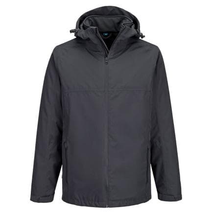 PORTWEST S624MGRL - Veste de pluie professionnelle 3en1, gris métal