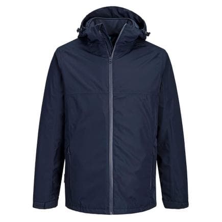 PORTWEST S624NVRL - Veste de pluie professionnelle 3 en 1 cheval, Marine Blu