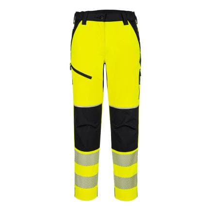 PORTWEST T141YBRL - Pantalon stretch HV femme PW3, Jaune/Noir