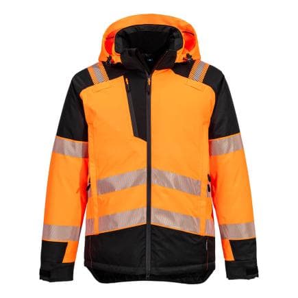 PORTWEST T160OBRXXL - Parka HV PW3, Orange/Noir