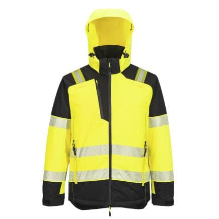 PORTWEST T160YBRXXL - Parka HV PW3, Jaune/Noir