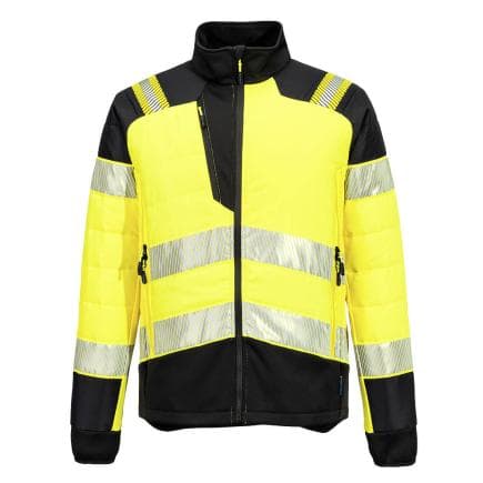 PORTWEST T170YBRL - Veste hybride baffle HV PW3, Jaune/Noir