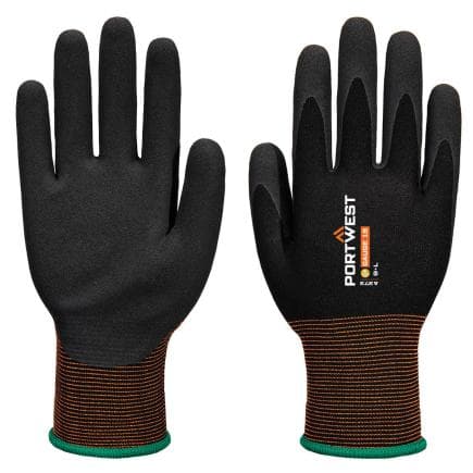 PORTWEST A373K8RXL - Gant GP Grip 18 latex sablé, Noir