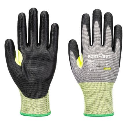 PORTWEST A651G8RXL - Gant anti-coupures CS E15 PU, Gris/Noir